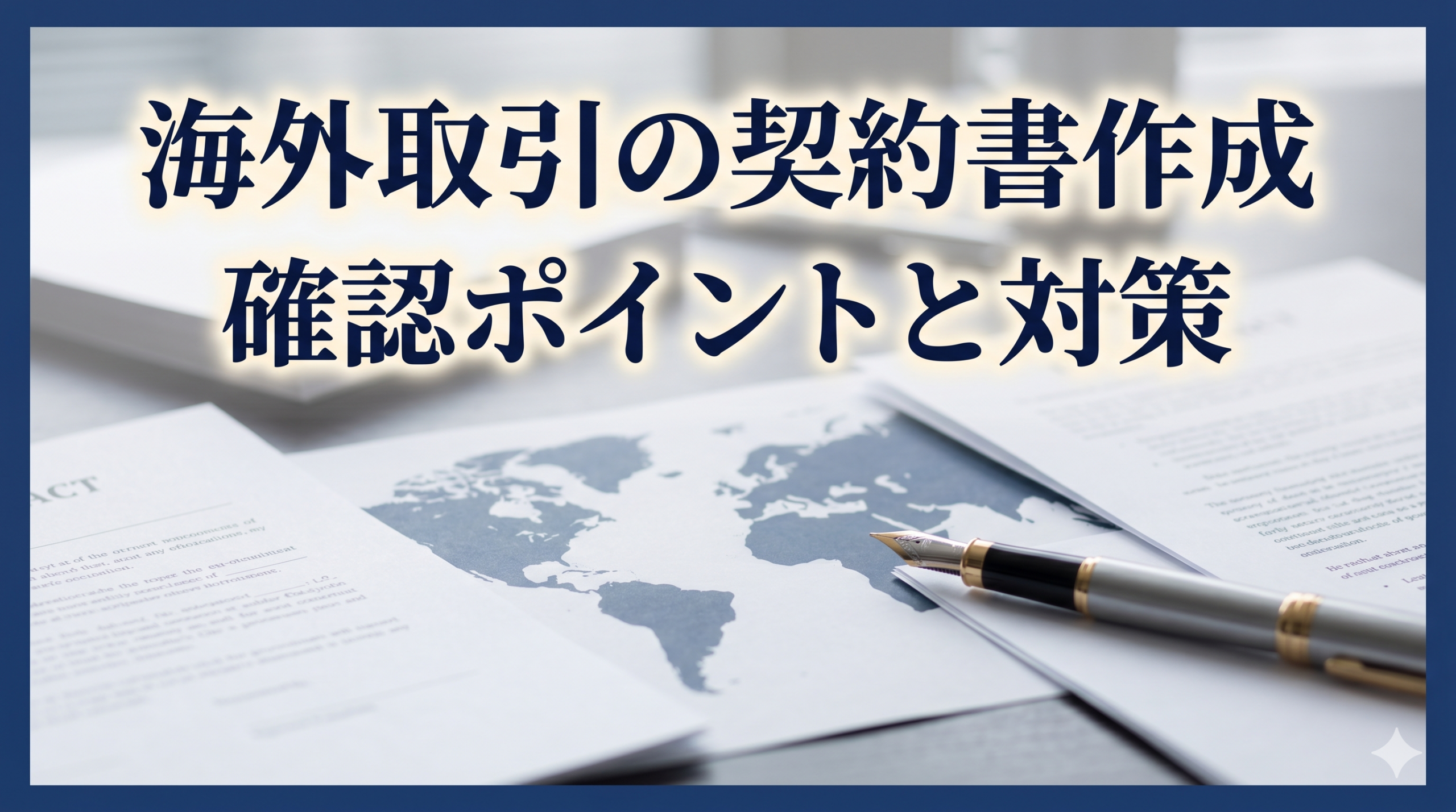 埼玉県和光市のアーチ行政書士事務所の契約書作成、海外取引の注意点に関する画像