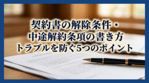 埼玉県和光市のアーチ行政書士事務所の契約書解除に関する写真